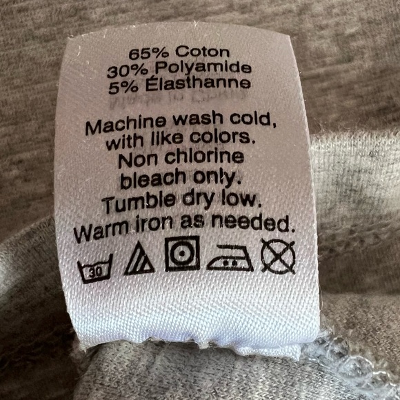 J Crew Sporty Dress Heather Gray Tie Front Short Sleeve Size Small Cozy Beach - Picture 5 of 6